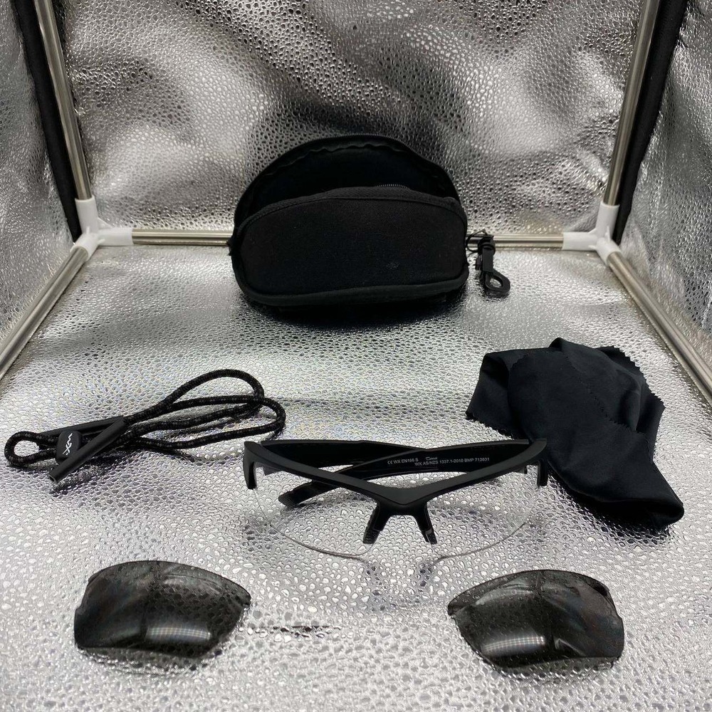 Wiley X Saber Advanced Sunglasses Men OS Black Interchangeable Lenses Tactical